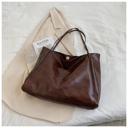 Cherie Large Capacity vegan Leather Bag