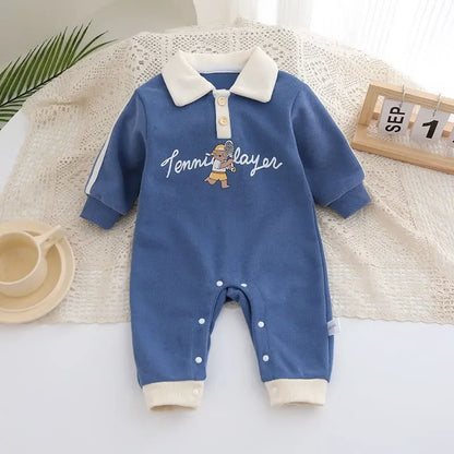 Spring Bear Baby One-piece Jumpsuits 100% Cotton 3 to 24M
