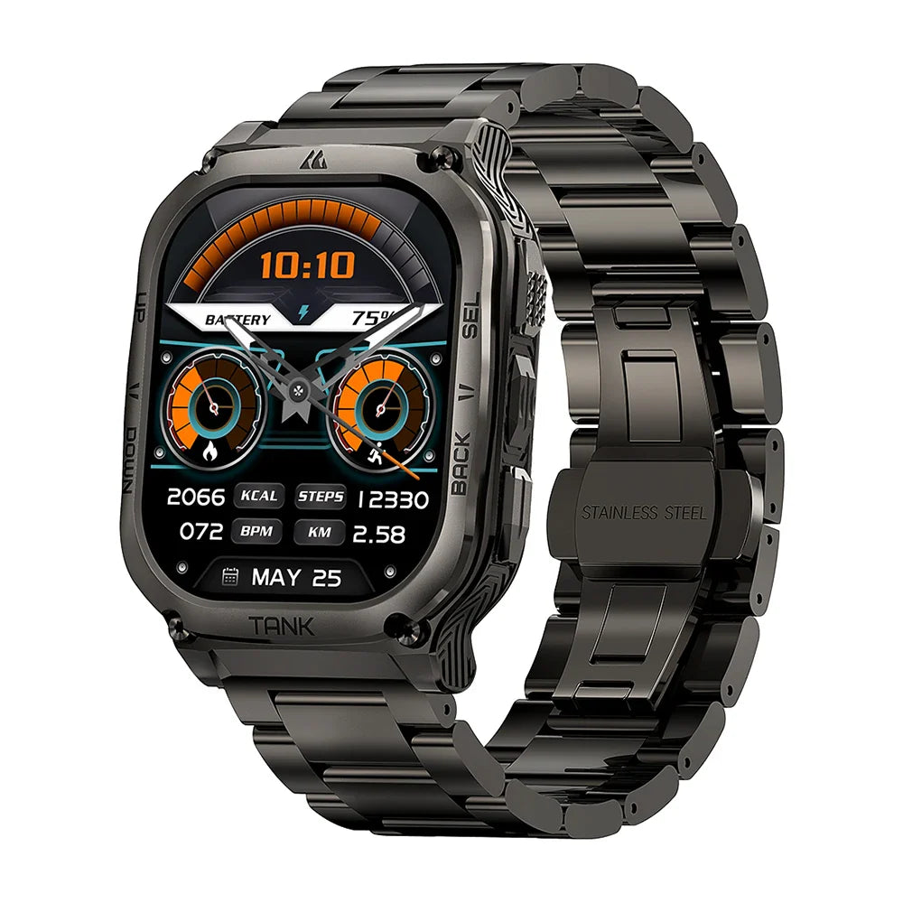 2025 Original KOSPET TANK M3 Smartwatches Men Smart Watch 480mAh AMOLED AOD Bluetooth Call Waterproof Electronic Digital Watches