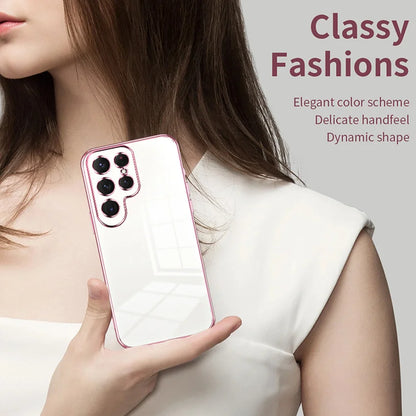 Soft Silicone Shockproof Glitter Electroplated Phone Case For Samsung Galaxy