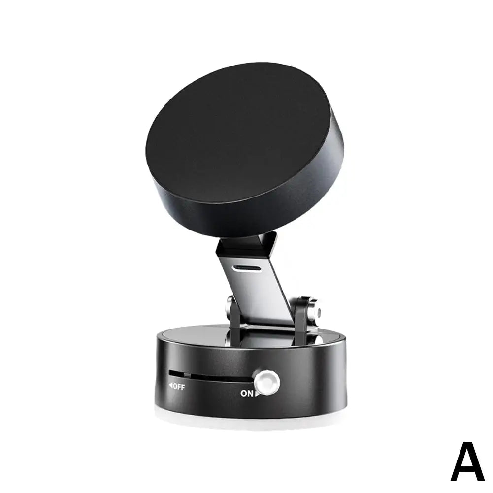 Foldable Magnetic Vacuum Car Phone Holder Foldable Suction Cup With Suction Cup Hands-Free Navigation For Smart Phone