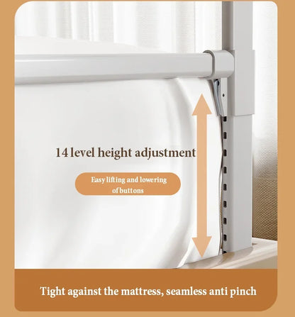 Bed Guardrail Adjustable Baby Safety Bed Barrier Anti-Fall Baby Crib Bumper Handrail Bed Safety Rails Kids Fall Out Protection