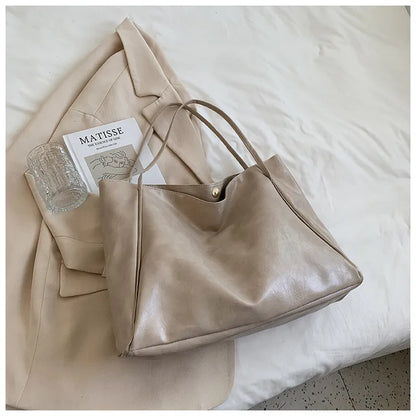 Cherie Large Capacity vegan Leather Bag