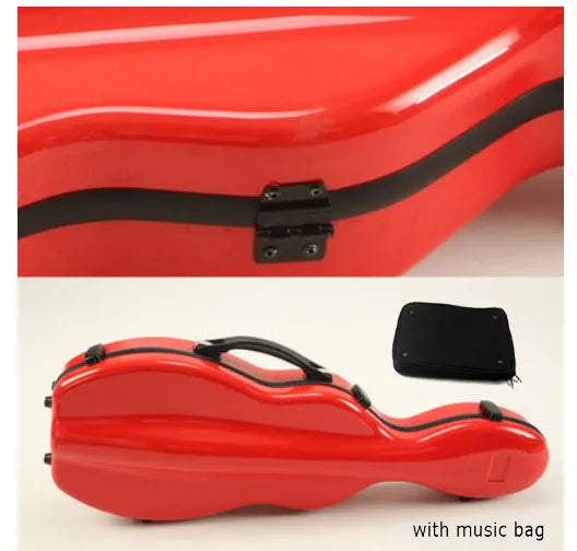 USA low tax Violin Case With Bag Fixed 4/4 3/4 1/2 1/4 Carbon Fiber Violin Box Double Shoulder Strap Spectral Bag Lock