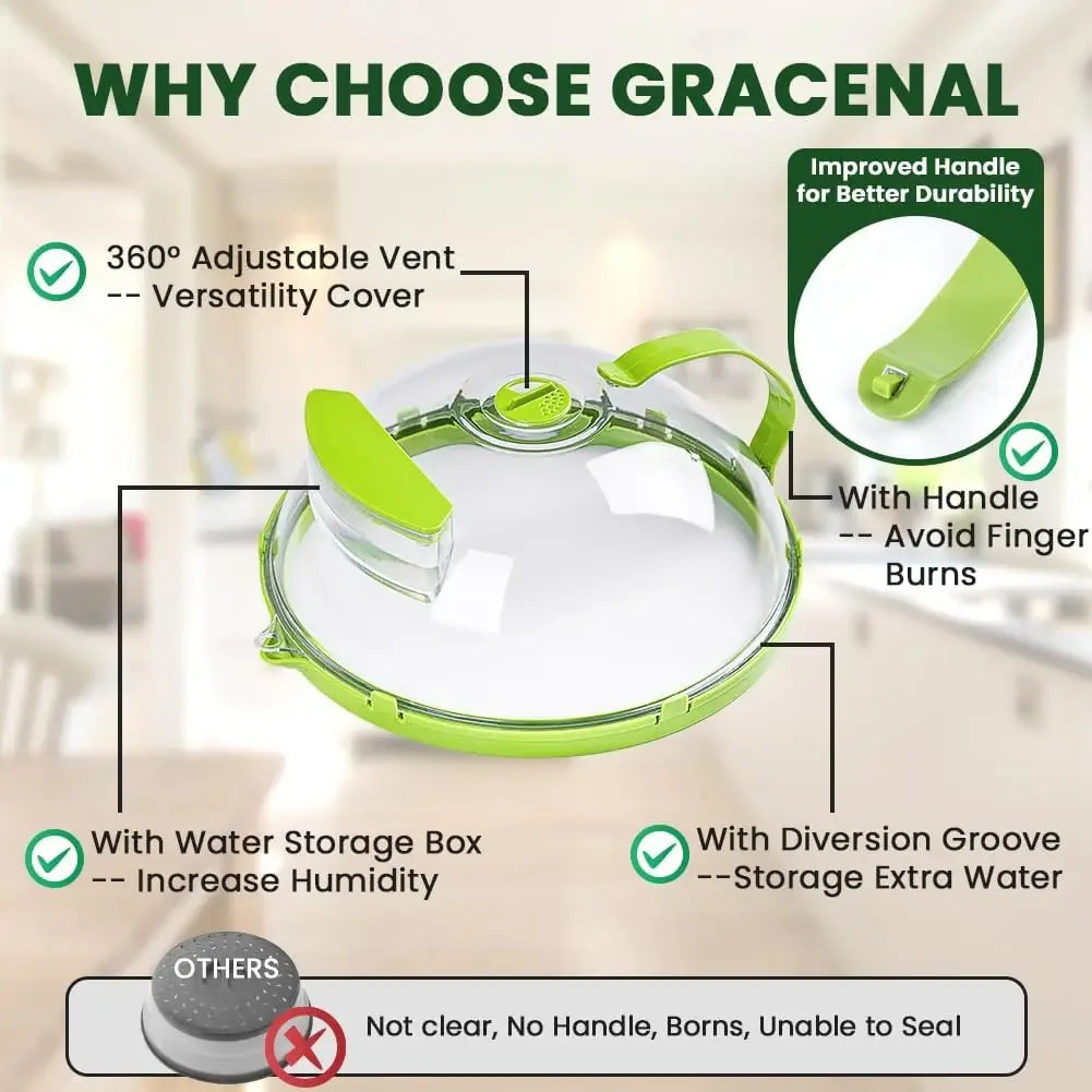 Steamlock Microwave Cover
