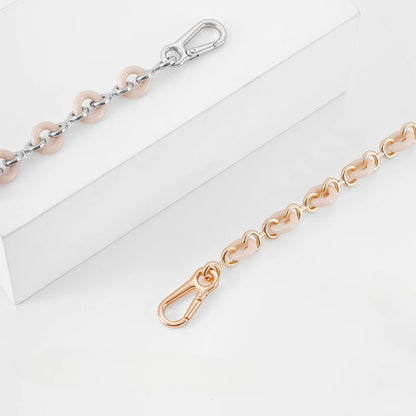 Chain Donut Chain for Loewe Puzzle Geometric Bag Lucky Bag Transformation Underarm Metal Shoulder Handbag Strap Accessories