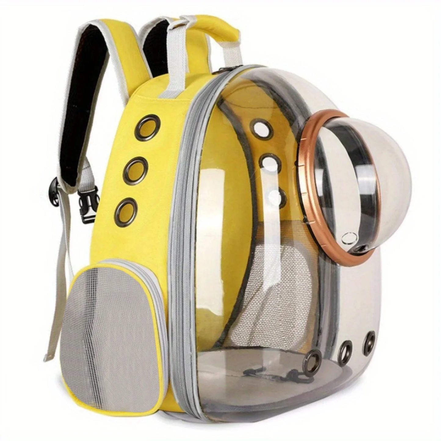 Trendy Pet Space Capsule Backpack Carrier - Comfortable Dog & Cat Travel Bag for Outdoor Adventures, Perfect for Hiking & City E