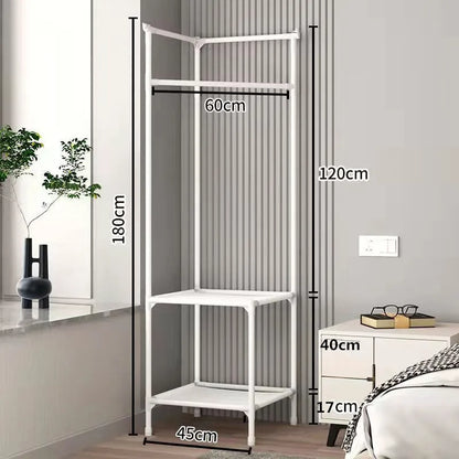 Corner clothes rack clothes rack triangle clothes rack bedroom storage rack floor clothes storage rack