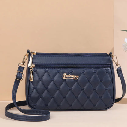 Hemasa Embroidery Messenger Bags Women Leather Handbag for Women Sac a Main Ladies hair ball Hand Bag