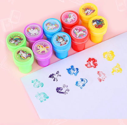 30Pcs Cute Mixed Animal Dinosaur Self-ink Stamps Toy Kids Birthday Party Favors Christmas Easter Party Goodie Bag Pinata Fillers