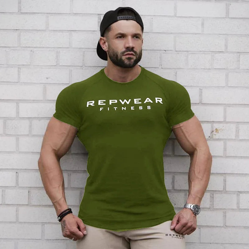 Men’s Athletic Fit Gym T-Shirt – Breathable Cotton Workout Shirt for Training & Casual Wear