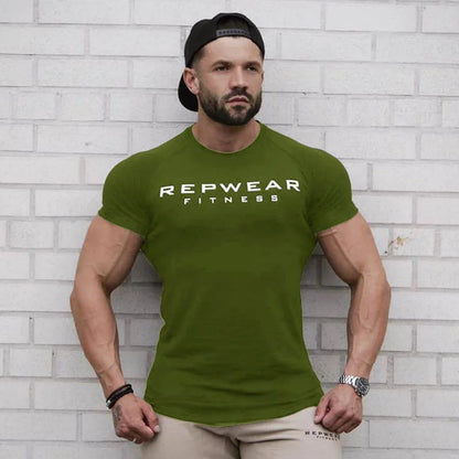Men’s Athletic Fit Gym T-Shirt – Breathable Cotton Workout Shirt for Training & Casual Wear