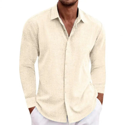 Claudio - Elegant Long-sleeved Men's Classic Style Shirt