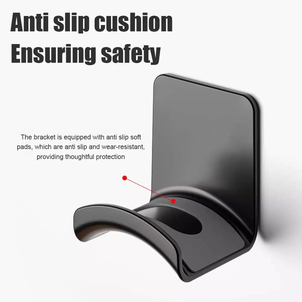 Universal Headphone Stand Adhesive Wall Mount Under Desk Rack Holder for Gaming Earphones & Headset Support Bracket