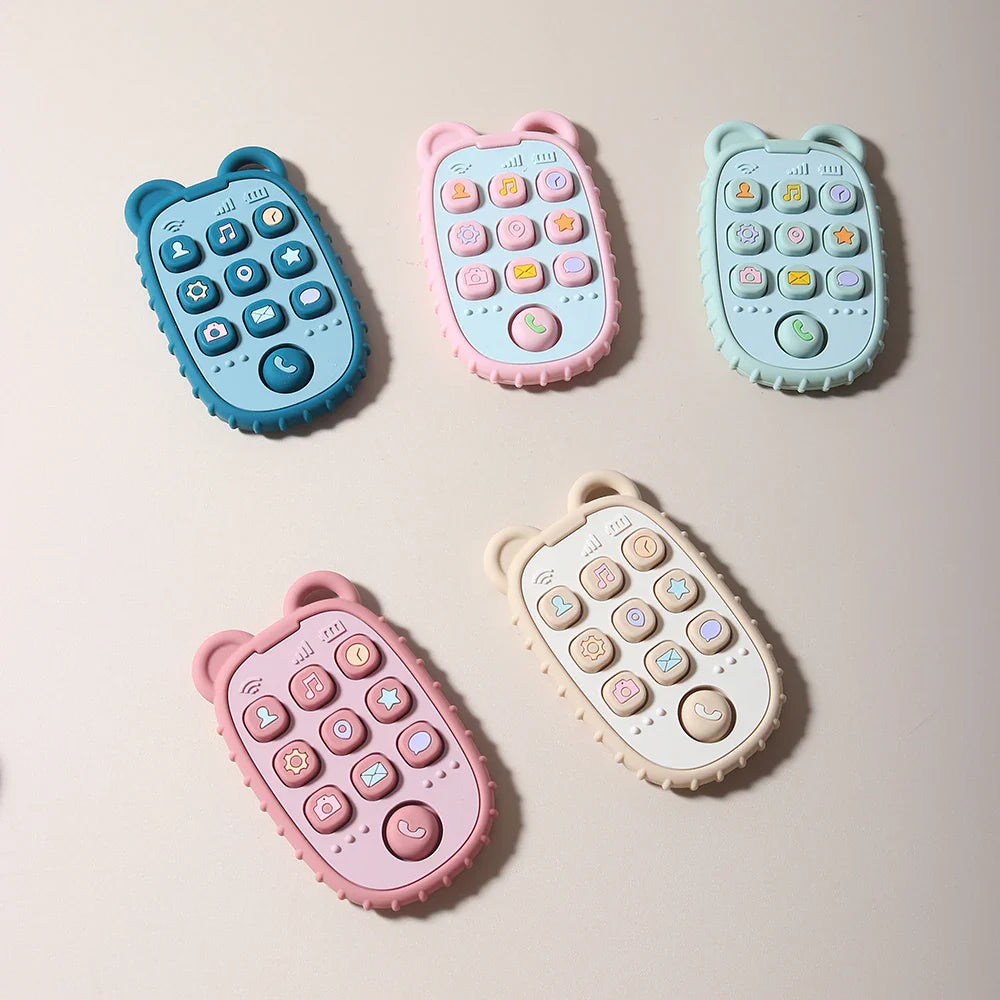 Chewable Baby Phone Toy – Soft Teether & Learning Fun for Infants