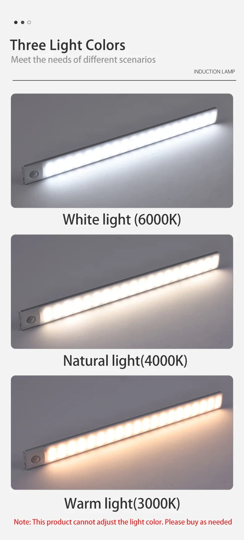 USB Rechargeable Motion Sensor Cabinet Light