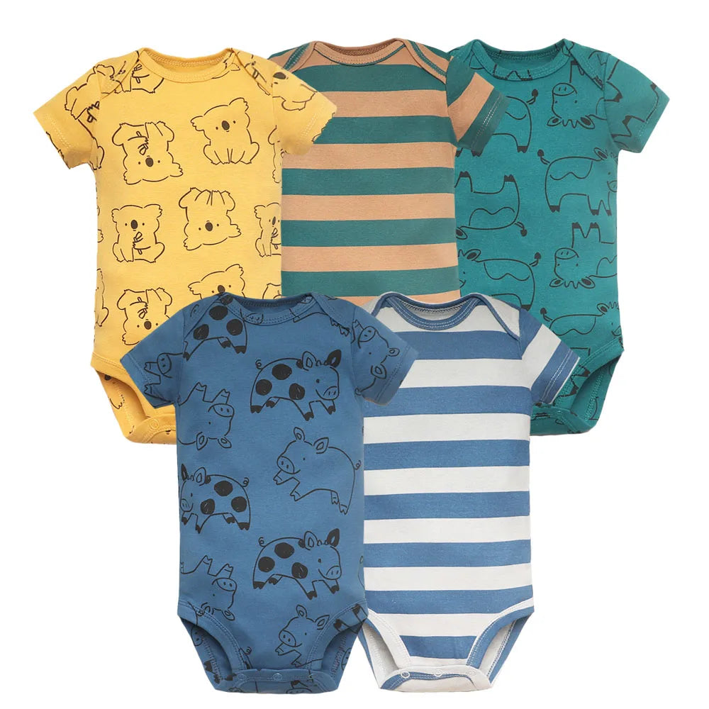 5pcs Fashion Baby Boys & Girls Jumpsuit