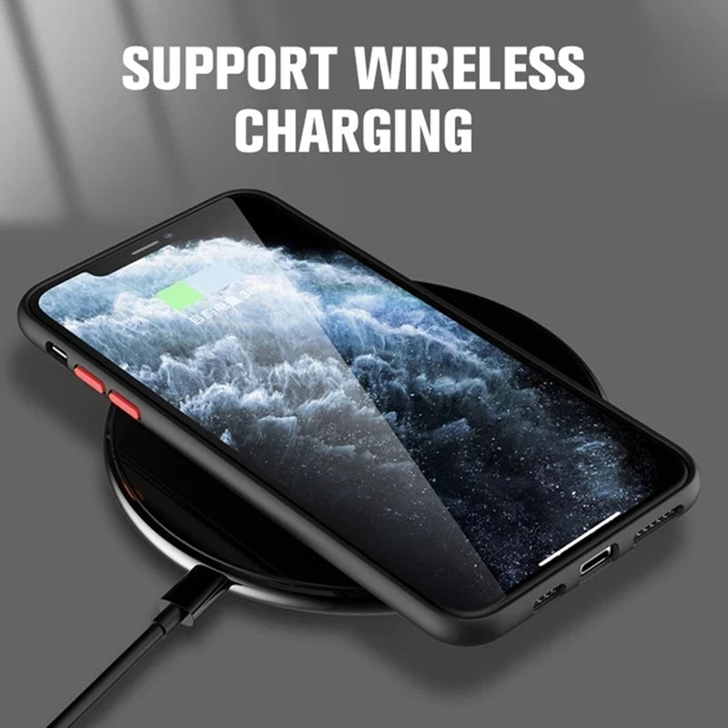 Luxury Matte For Magsafe Case For Apple iPhone 15 14 13 12 11 Pro Max Plus Magnetic Wireless Charging Soft Protection Accessorie