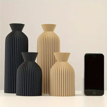 Elegant Black Plastic Vase Boho Chic Decorative Centerpiece