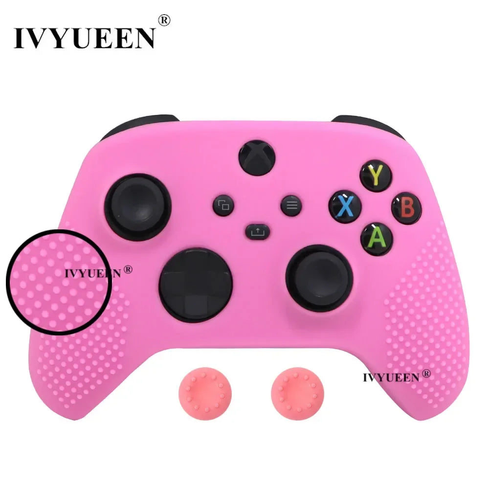 IVYUEEN MixColor Protective Silicone Skin for XBox Series S X XSS XSX Controller ThumbStick Grip Caps Gamepad Protector Cover
