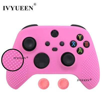 IVYUEEN MixColor Protective Silicone Skin for XBox Series S X XSS XSX Controller ThumbStick Grip Caps Gamepad Protector Cover