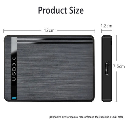 2.5'' SATA to USB 3.0 HDD Enclosure – Portable Hard Drive Case for SSD & External Storage Includes USB 3.0/2.0 Cable ABS Material