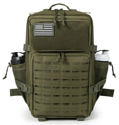 Elegance® Ultimate Explorer Tactical Backpack - 25L/45L Tactical Backpack for Men and Women Outdoor Survival Bug Out Bag Small School Rucksack Hking with Bottle Holder