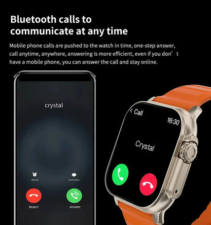 T900 Ultra Smartwatch – Bluetooth Calling, Message Alerts Heart Rate Monitor Sports Watch