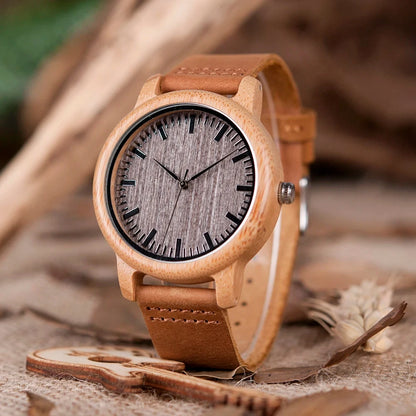 BOBO BIRD Bamboo Wood Couple Wristwatches