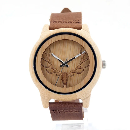 BOBO BIRD Bamboo Wood Couple Wristwatches