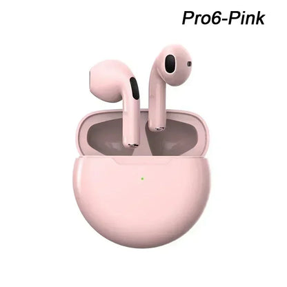 Air Pro 6 TWS Wireless Earbuds – Ultra-Lightweight Bluetooth 5.3 Headset with Mic & Charging Case