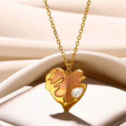 Stainless Steel Heart Necklace – 2025 Trend