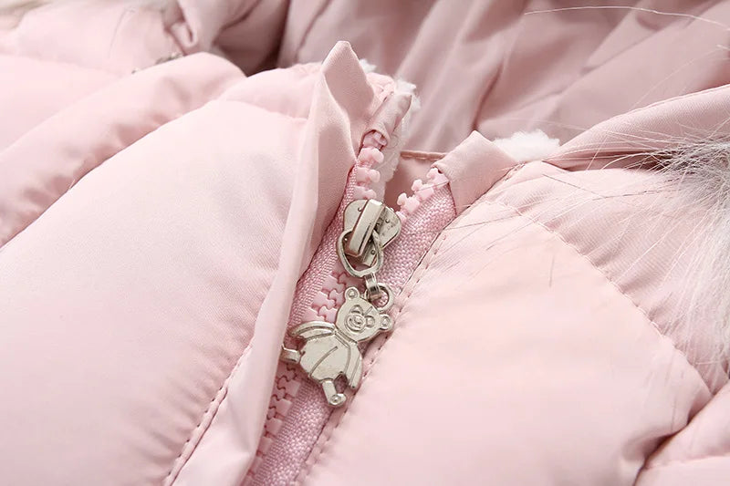 Winter Baby Down Jumpsuit – Wool Hooded, Snowproof & Warm