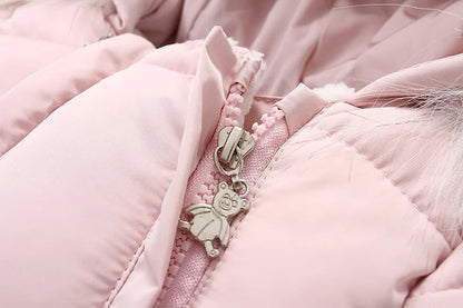 Winter Baby Down Jumpsuit – Wool Hooded, Snowproof & Warm