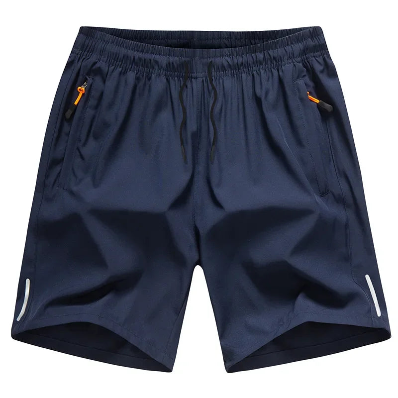Ice Silk Shorts Quick Dry Breathable Men's Summer Thin Large Sport Running Sweat Wicking Hygroscopic Beach Casual Loose Capris