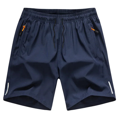 Ice Silk Shorts Quick Dry Breathable Men's Summer Thin Large Sport Running Sweat Wicking Hygroscopic Beach Casual Loose Capris