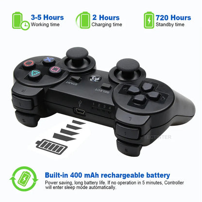 Bluetooth Wireless Controller Gamepad for Sony PS3 PlayStation 3 Joystick Console