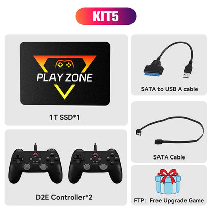 Retro Gaming SSD for Switch/PS5/Xbox/PS4/PS3/PS2/WIIU 80+Emulators