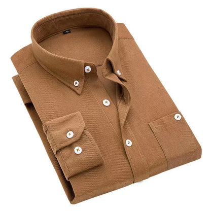 Harrison Fine Wale Cotton Corduroy Button-Up Shirt