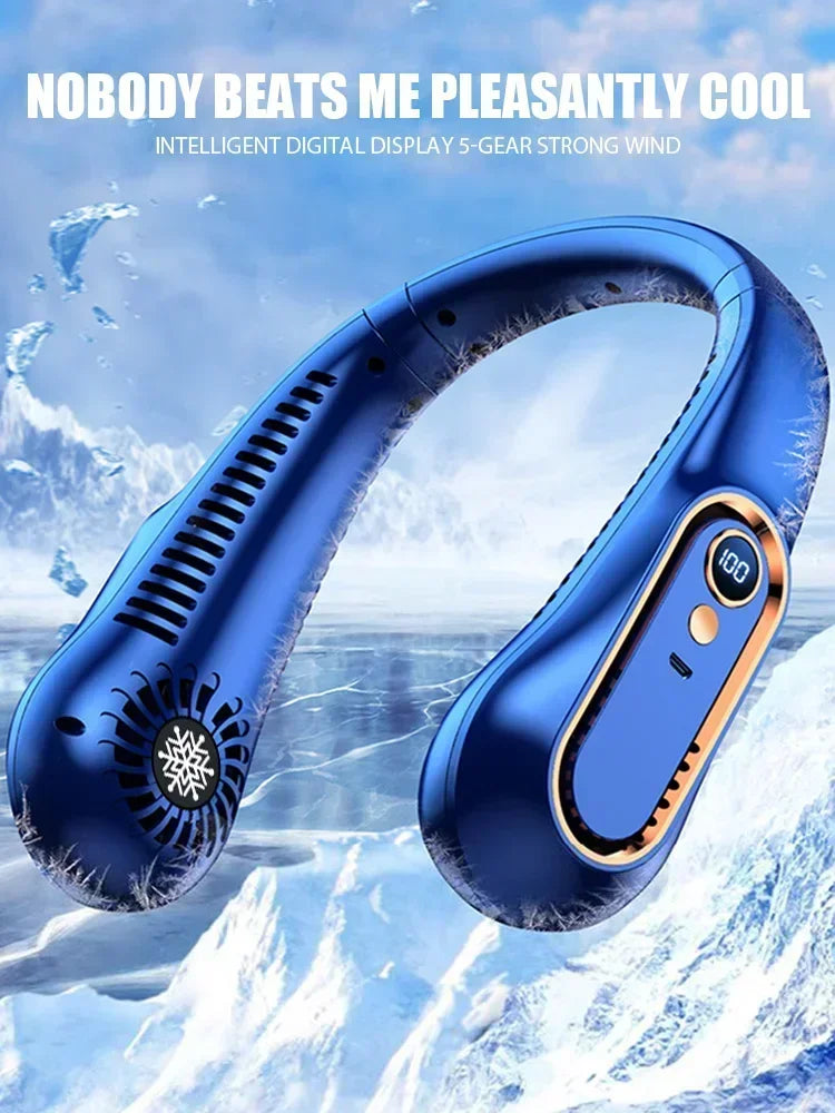 Mini Bladeless Neck Fan – Cool Wind Blows All Over the Body