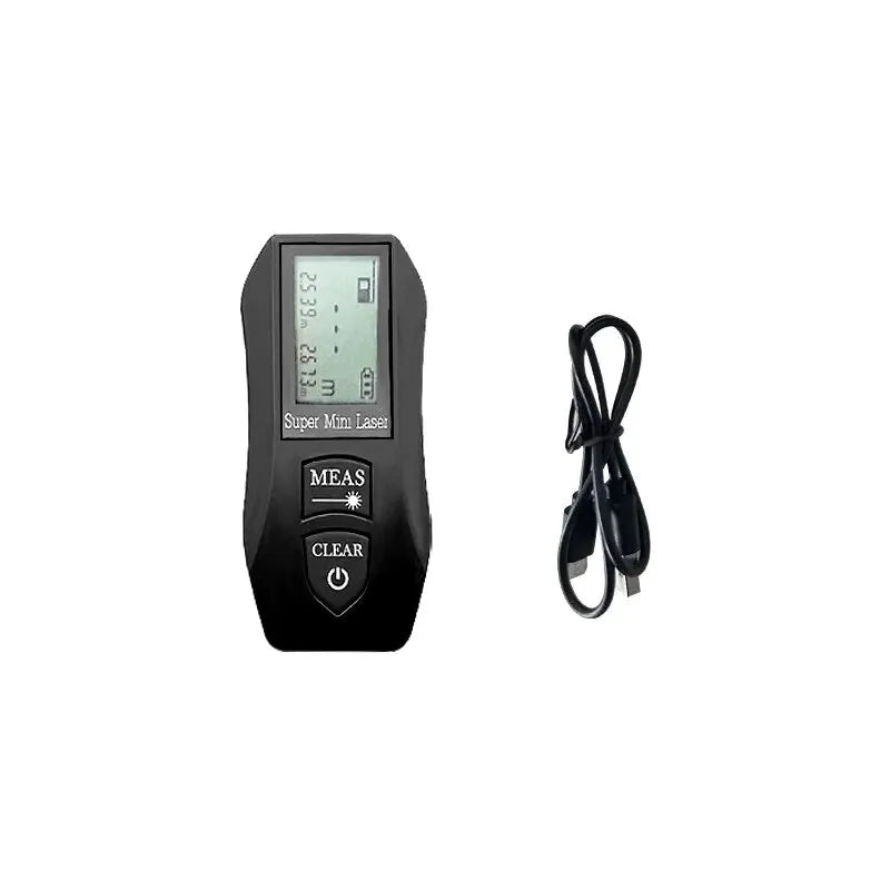 Pracmanu 30M Laser Rangefinder Digital Distance Meter High Precision Mini Laser Rangefinder USB Rechargeale Measurement Tool