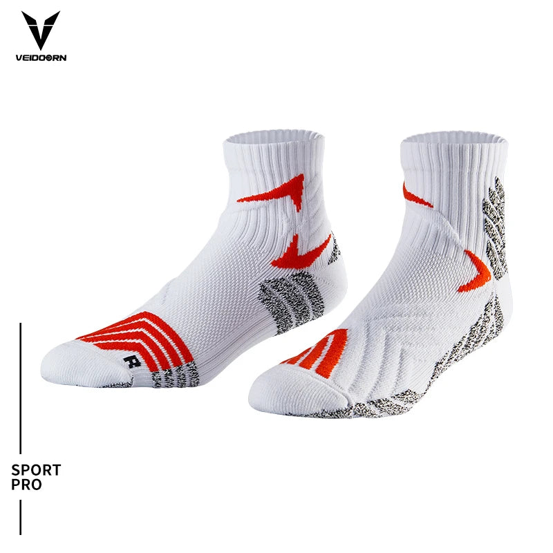 Professional Short Basketball Socks for Men Women Thicken Non Slip Soccer Golf Wear Running Socks Compression