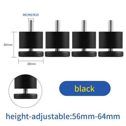 furniture height adjustment foot cabinet support feet  M8 M6 M10 leveling sofa feet  table feet fridge legs for washing machine