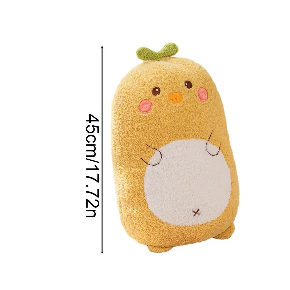 Stuffed Animal Pillow Cartoon Animal Plush Toy Multi-Purpose Sleeping Pillow For Living Room Bedroom Game Room Couch Kid's Room