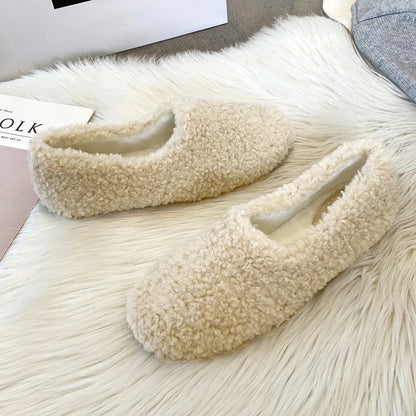 Ember's Cozy Curly Lambwool Loafers