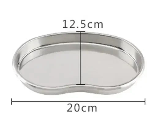 1PCS Stainless Steel Surgical Medical Rectangle Tray Disinfection Plate eyebrow lip Tattoo Supplies Sterilization High Quality