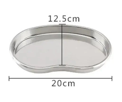 1PCS Stainless Steel Surgical Medical Rectangle Tray Disinfection Plate eyebrow lip Tattoo Supplies Sterilization High Quality