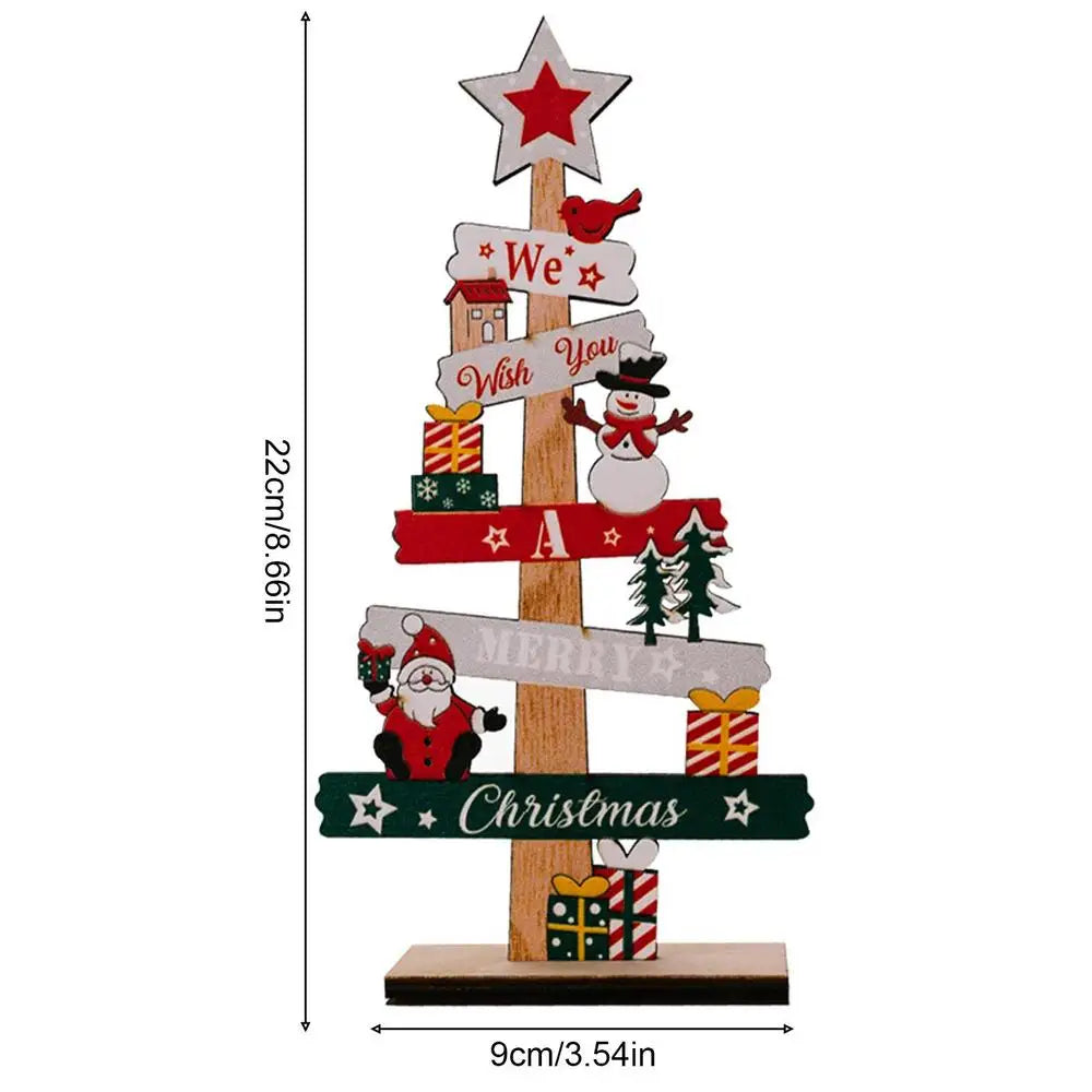 Desktop Christmas DIY Tree with Santa