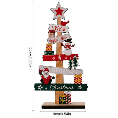 Desktop Christmas DIY Tree with Santa