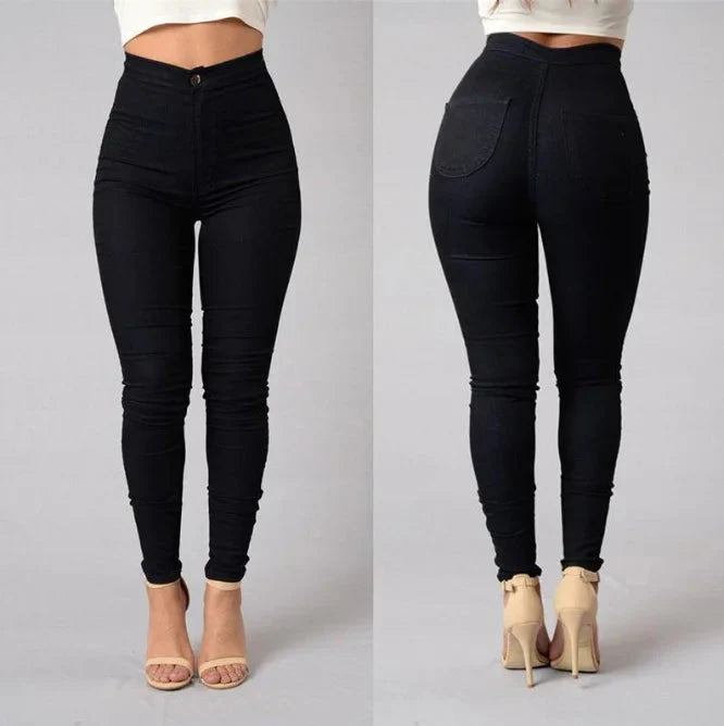 High-Waist Stretch Jeans